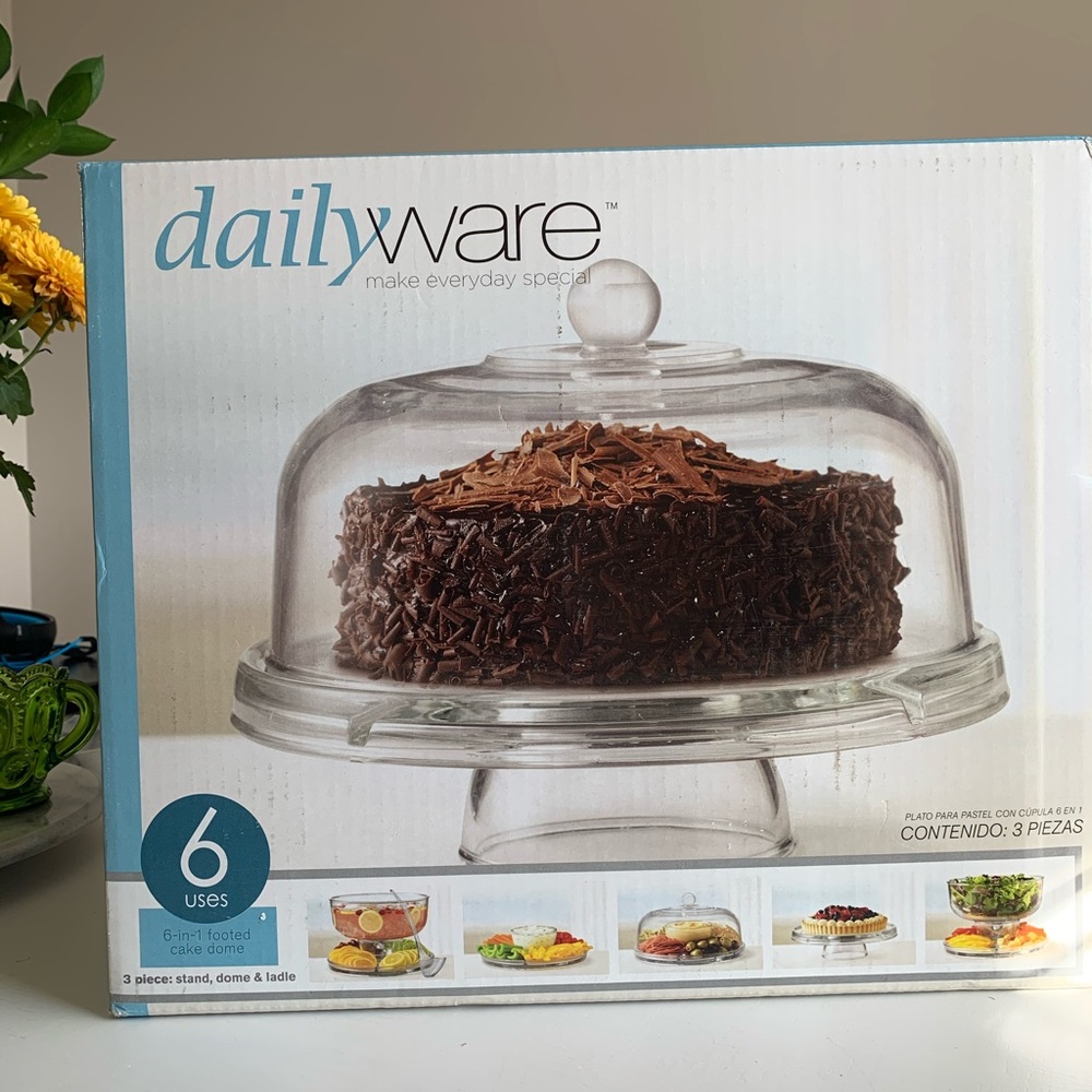 Dailyware 6-in-1 Footed Cake Dome